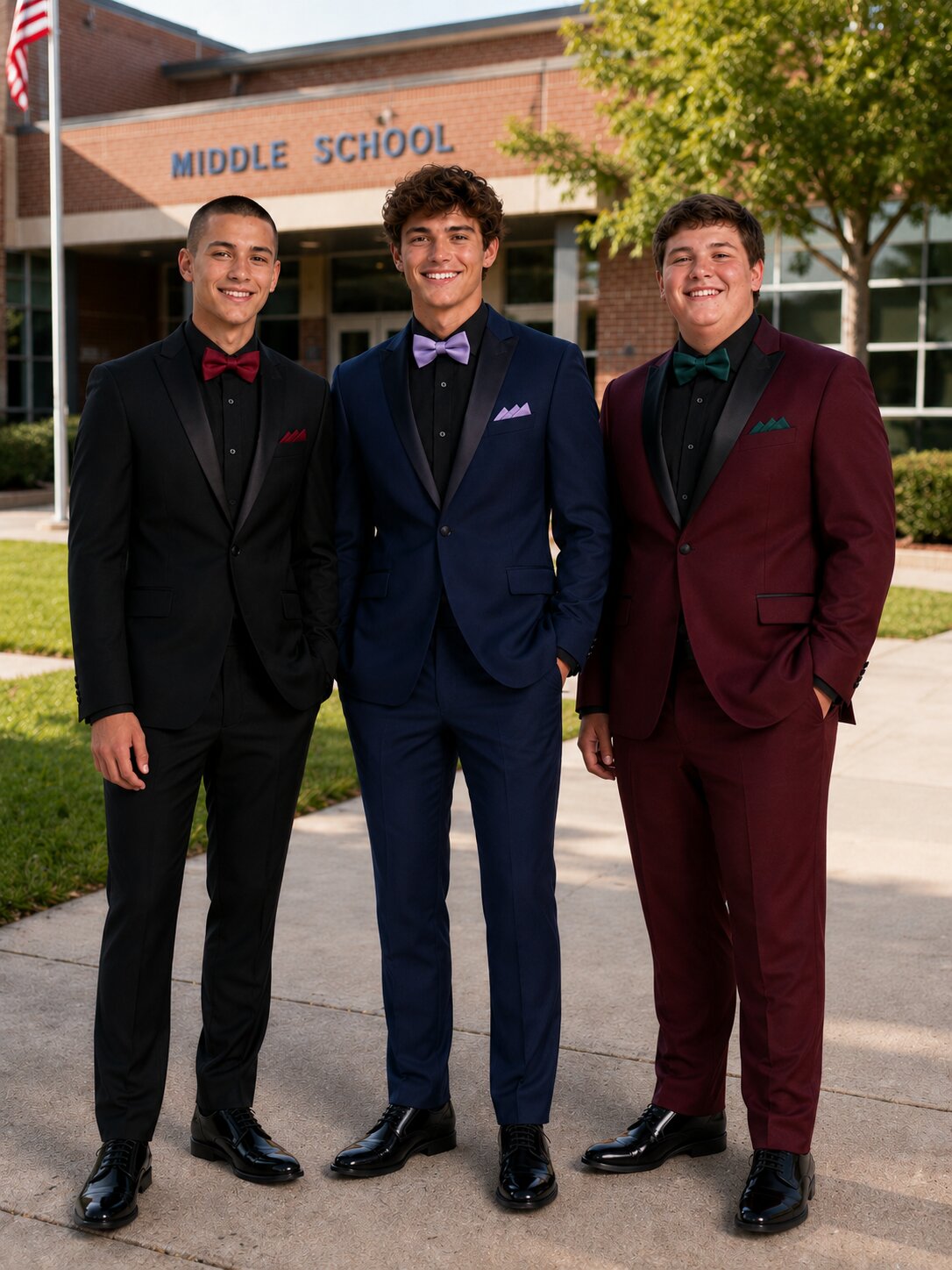 Men's Slim Fit Tuxedo Suit– One Button Prom Suit