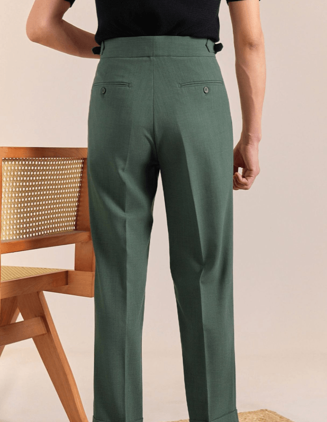 Men’s Neapolitan High-Waisted Gurkha Dress Pants