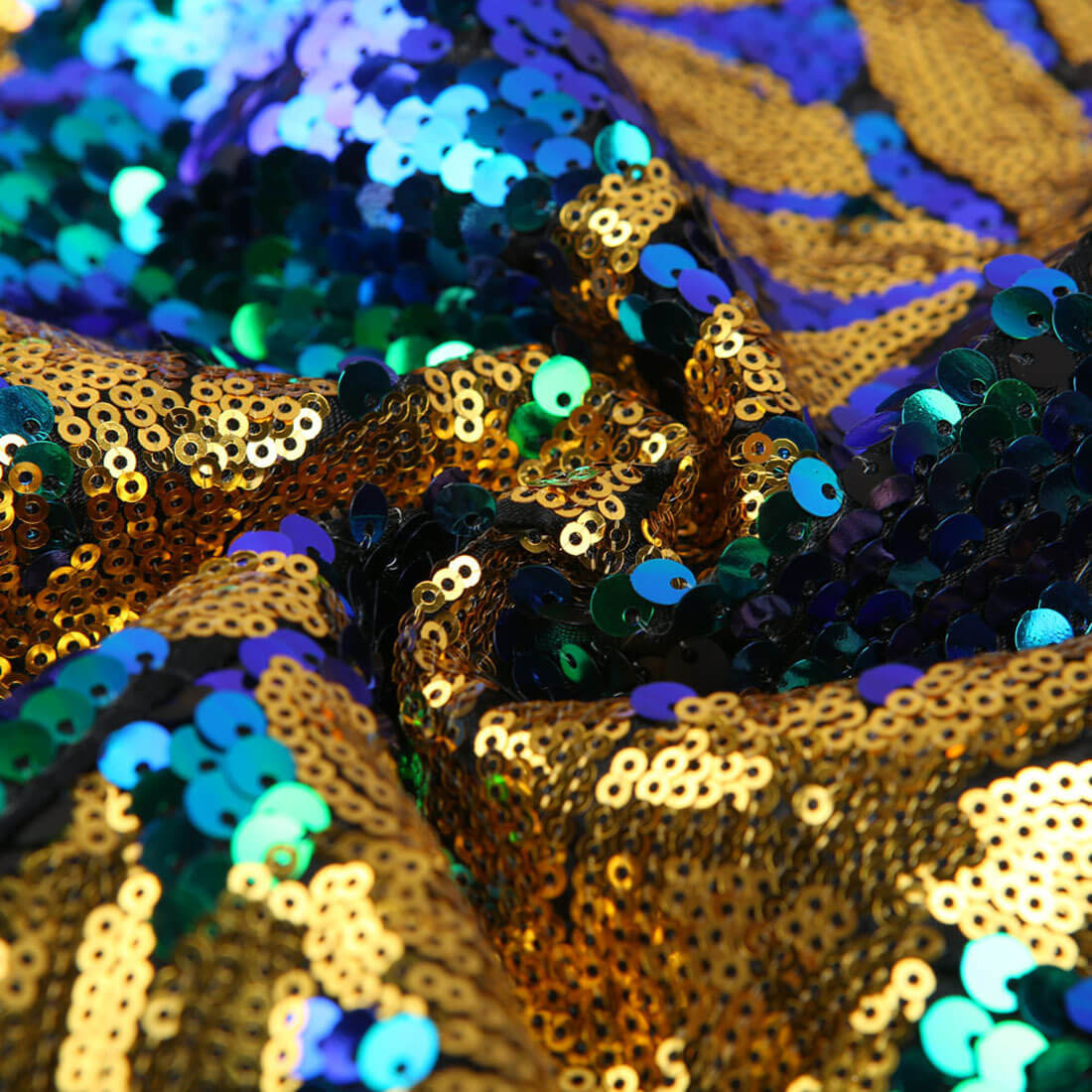 Men's Green & Gold Maple Leaf Sequin Prom Blazer