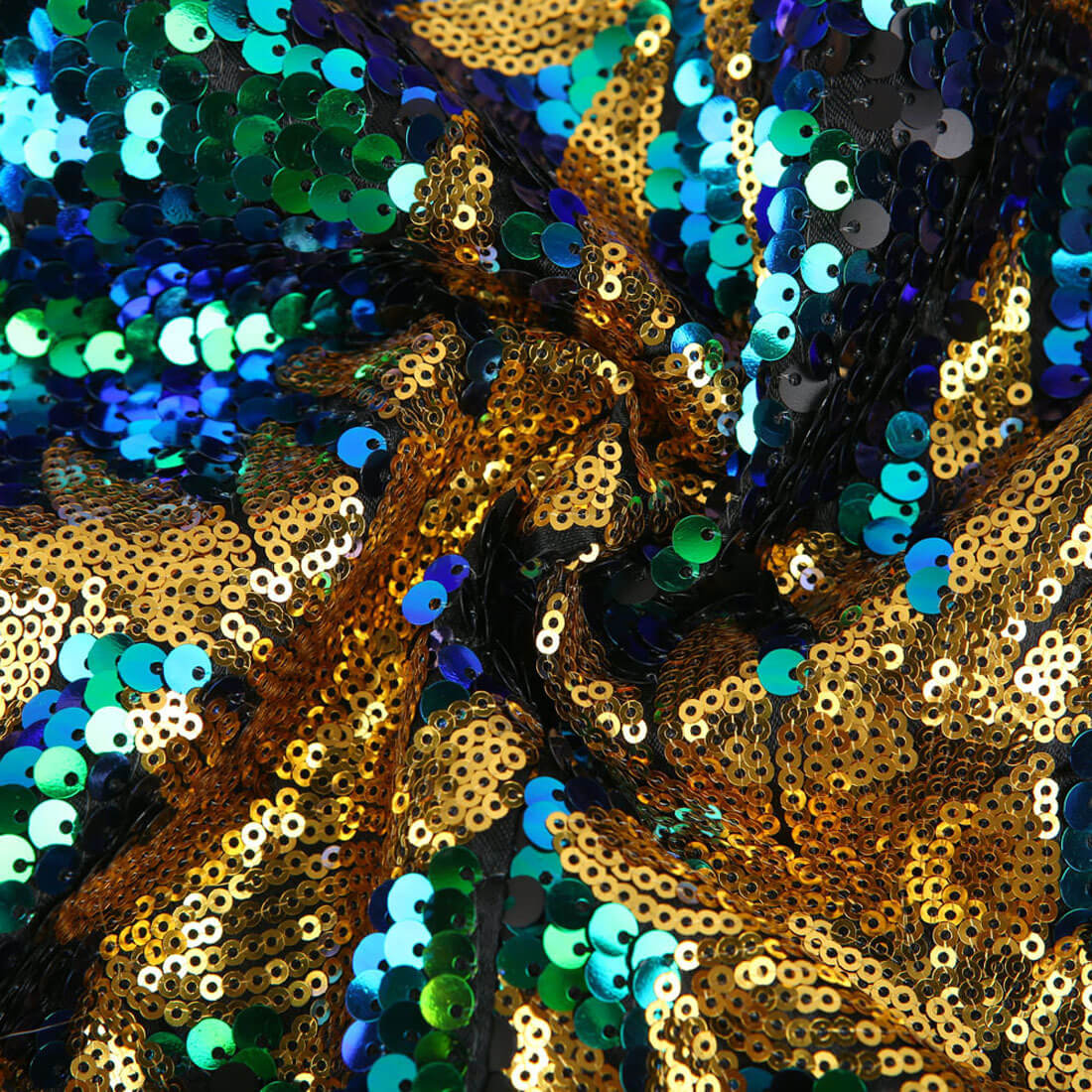 Men's Green & Gold Maple Leaf Sequin Prom Blazer