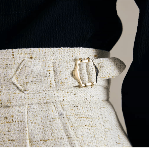 Men’s Relaxed High-Waisted Straight-Leg Dress Pants