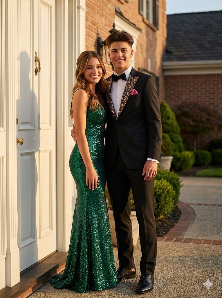 Men’s Rhinestone Peak Lapel Tuxedo Suit Luxury Prom & Wedding Dinner Jacket Pants