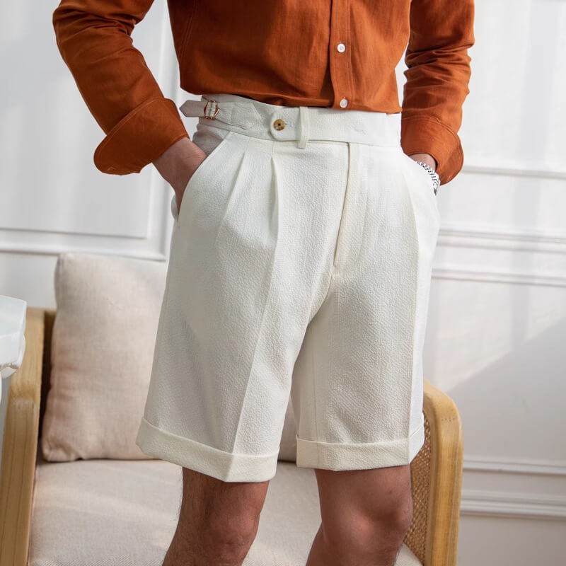 Men’s Seersucker Tailored Dress Shorts