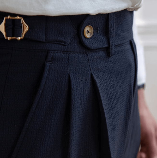 Men’s Seersucker Tailored Dress Shorts