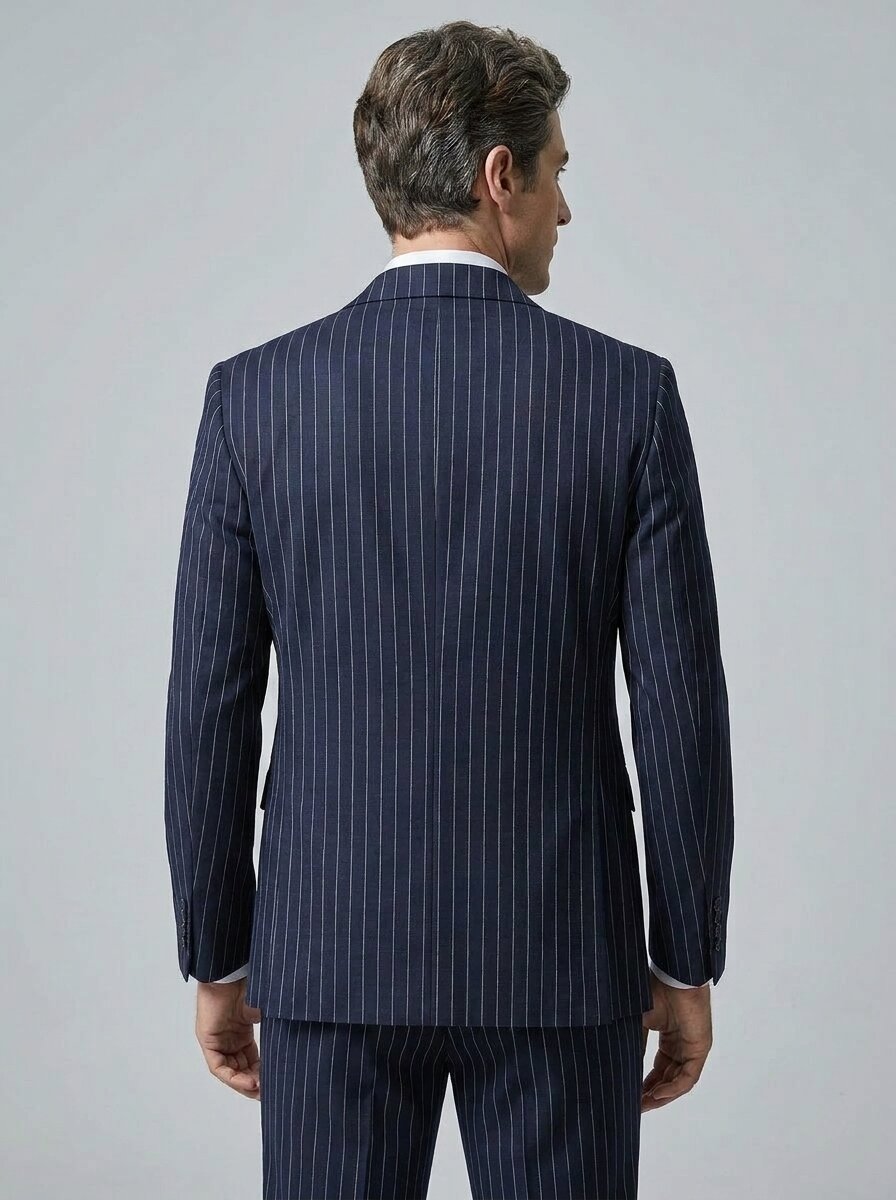 Men’s Striped Suit 3 Piece Set – Professional Office & Meeting Suit