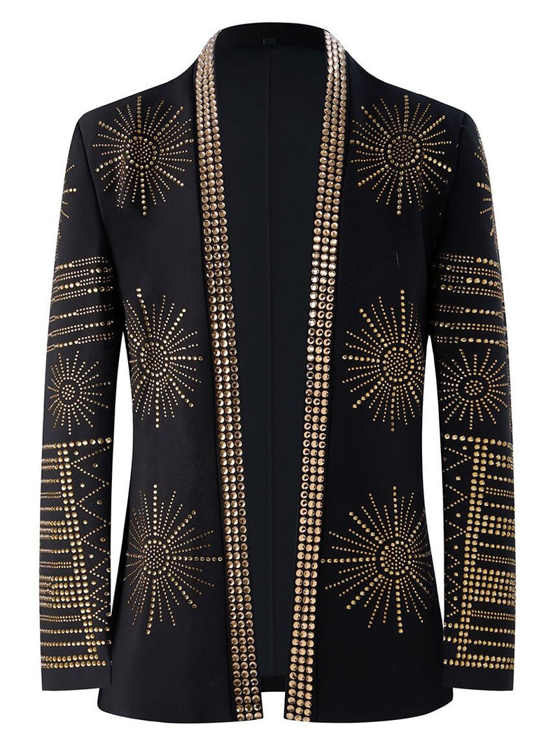 Men’s Sunburst Rhinestone Stage Jacket