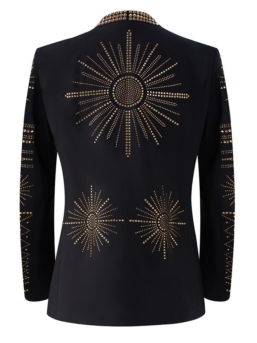 Men’s Sunburst Rhinestone Stage Jacket