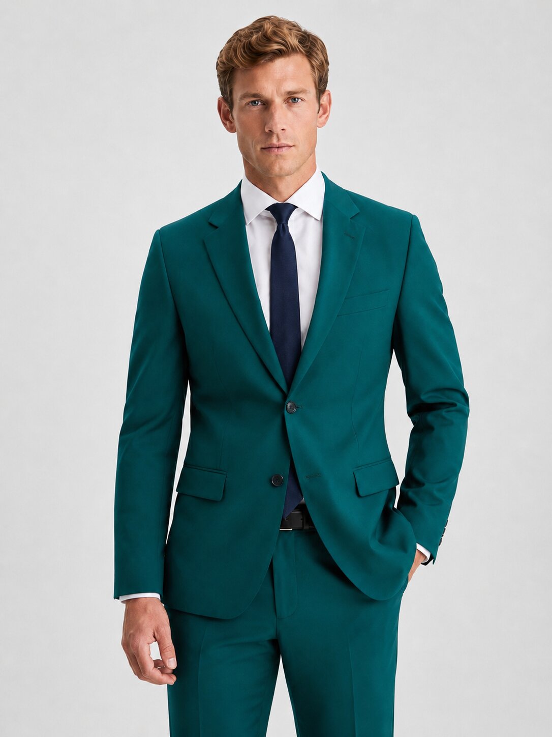 Men’s Teal 2 Piece Suit