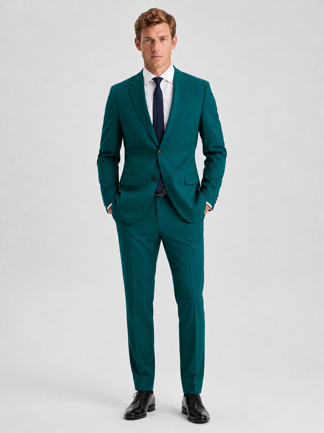 Men’s Teal 2 Piece Suit