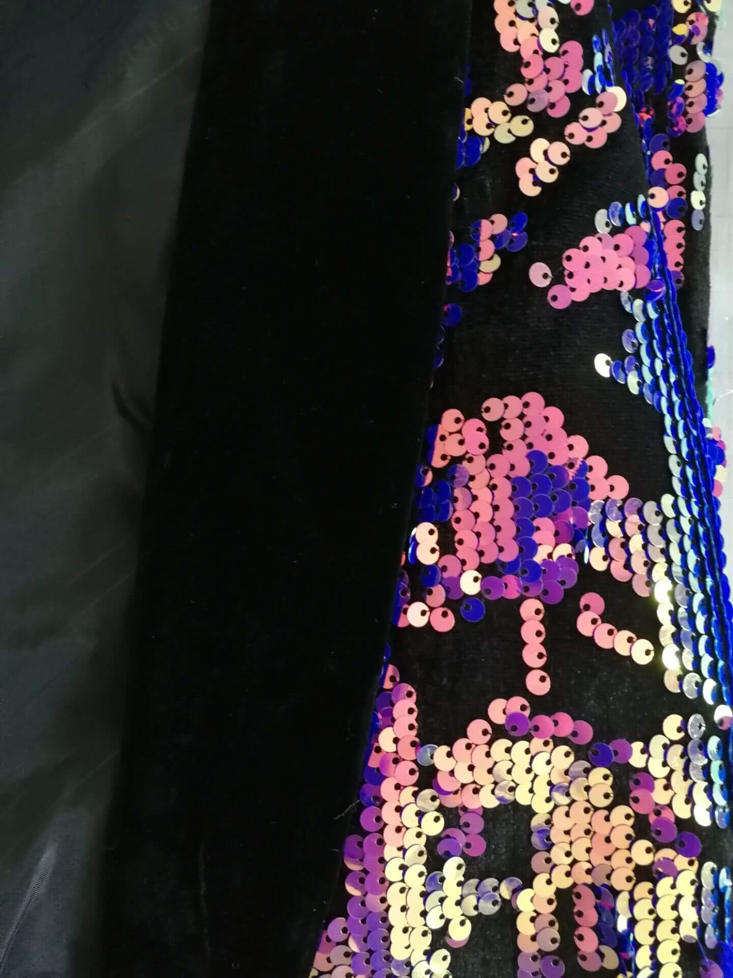 Men's Velvet Sequin Prom Blazer