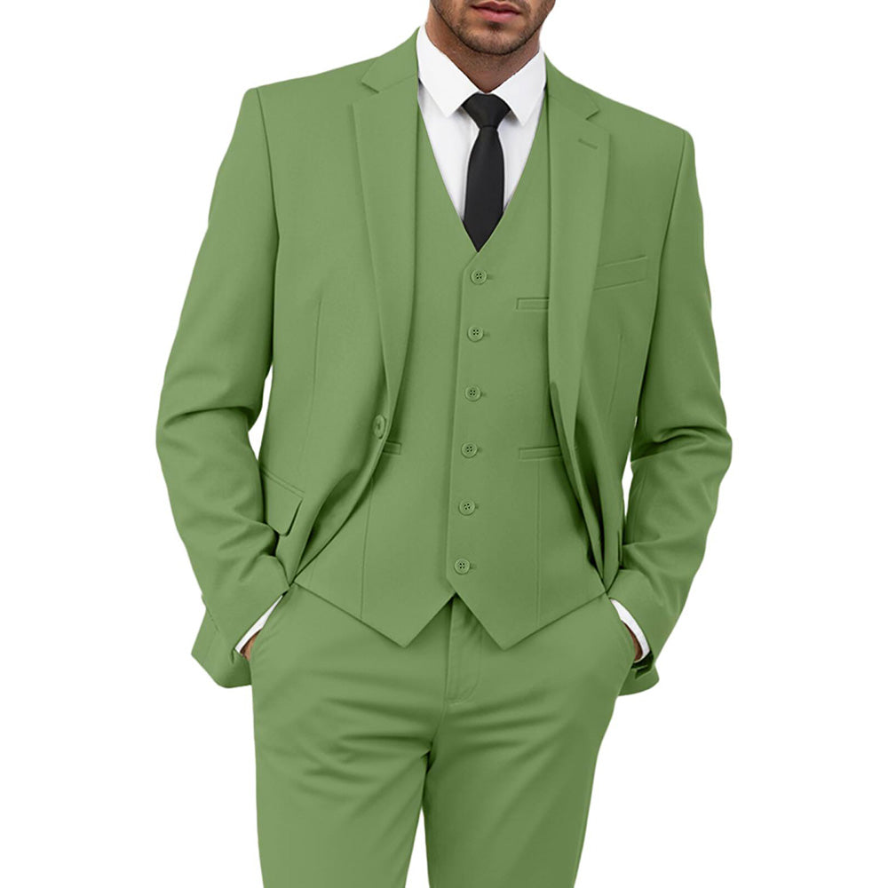 Men's Regular Fit 3 Piece Suit Casual Style