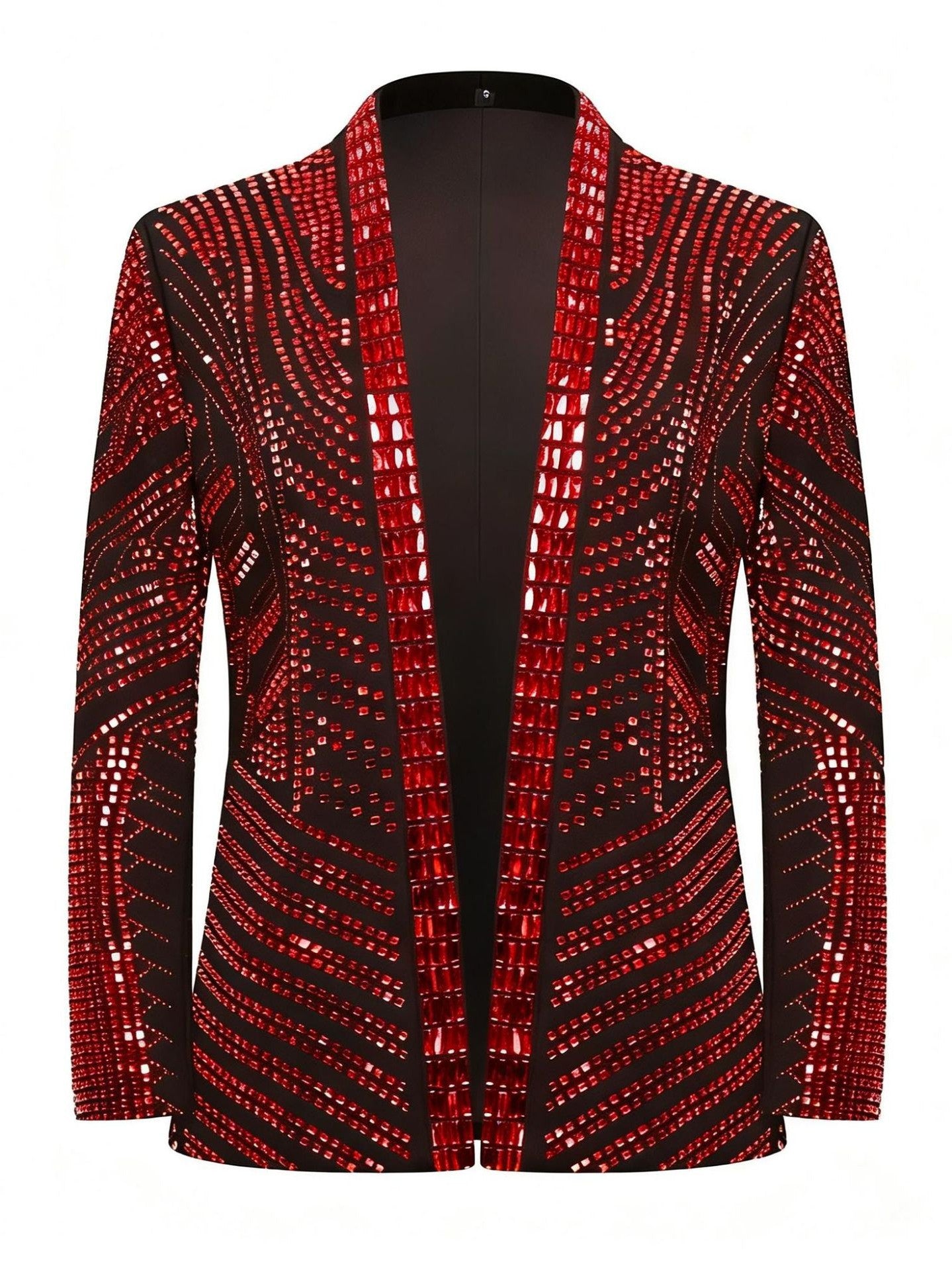 Men's Rhinestone Western Blazer Jacket