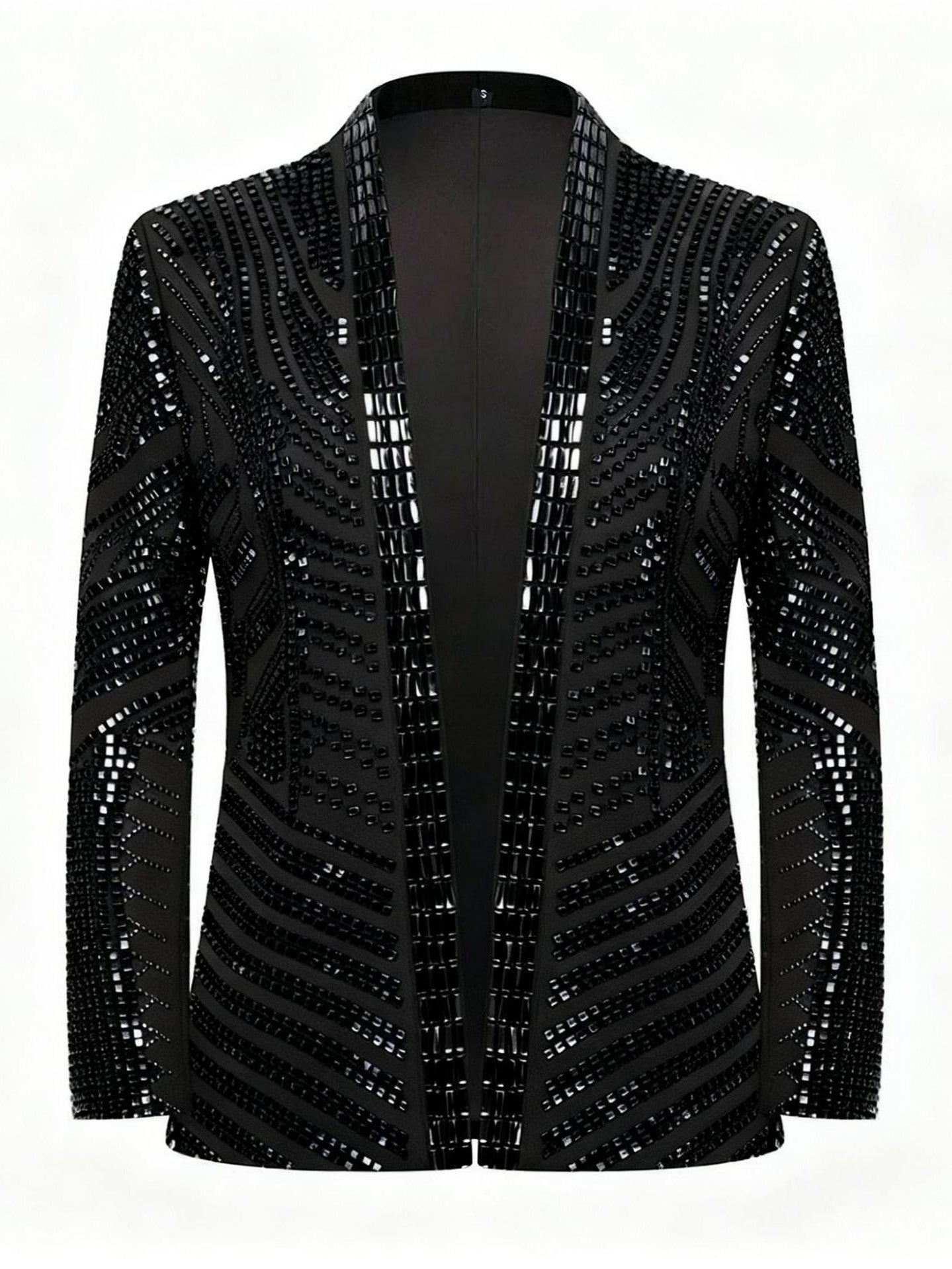 Men's Rhinestone Western Blazer Jacket