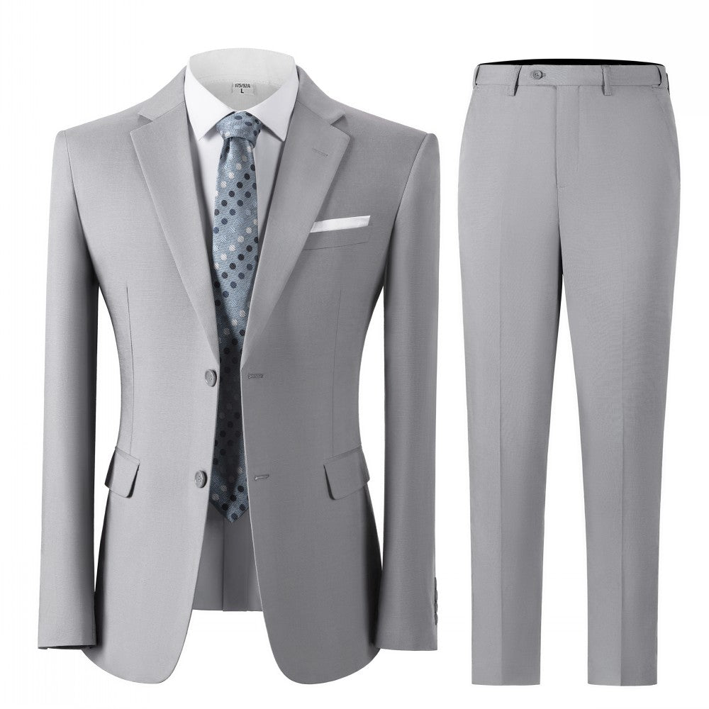 Men's Linen 2 Piece Suit - Summer Casual Wedding Suit
