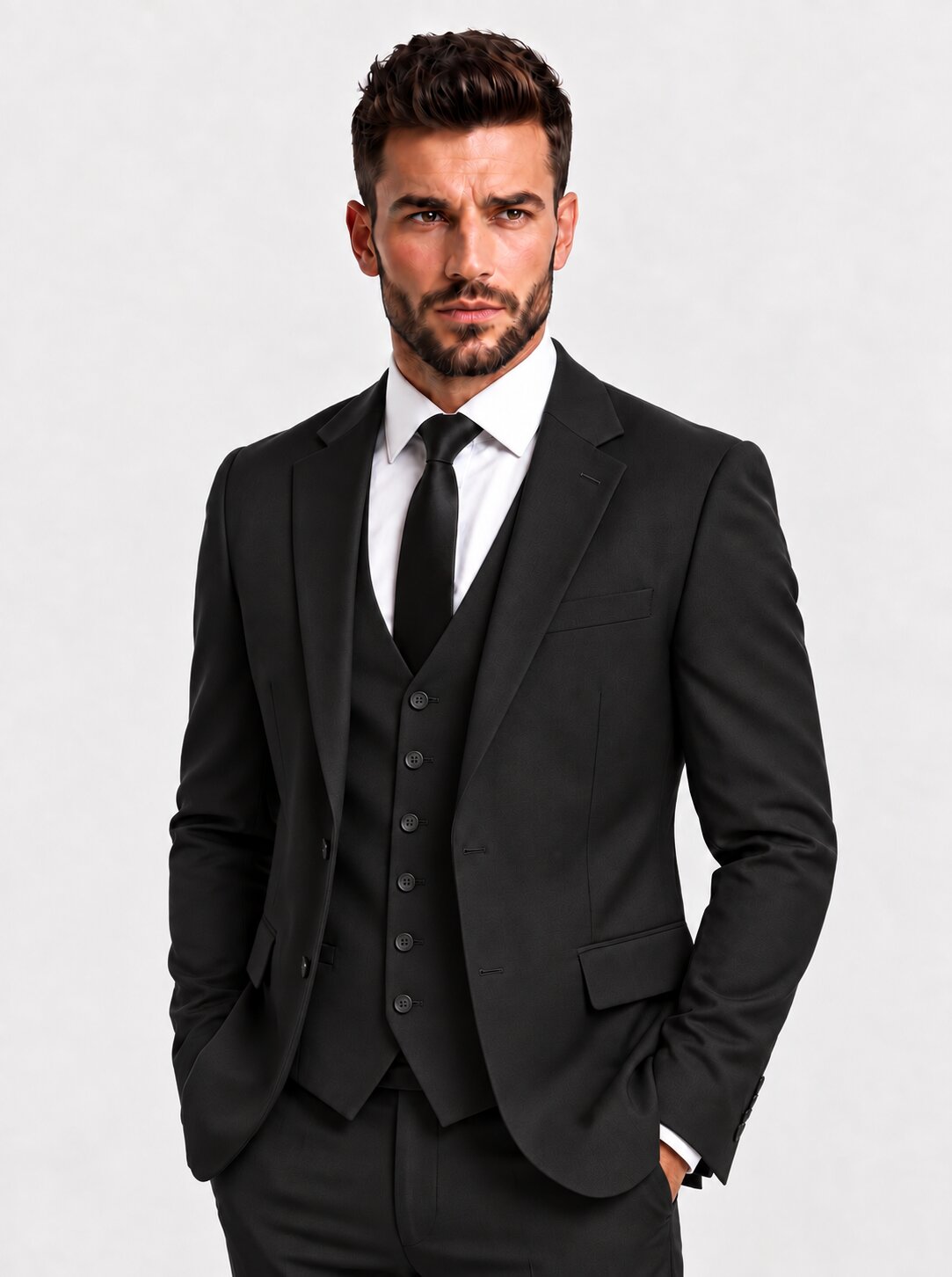 Men's 3-Piece Suit Slim Fit Classic Style