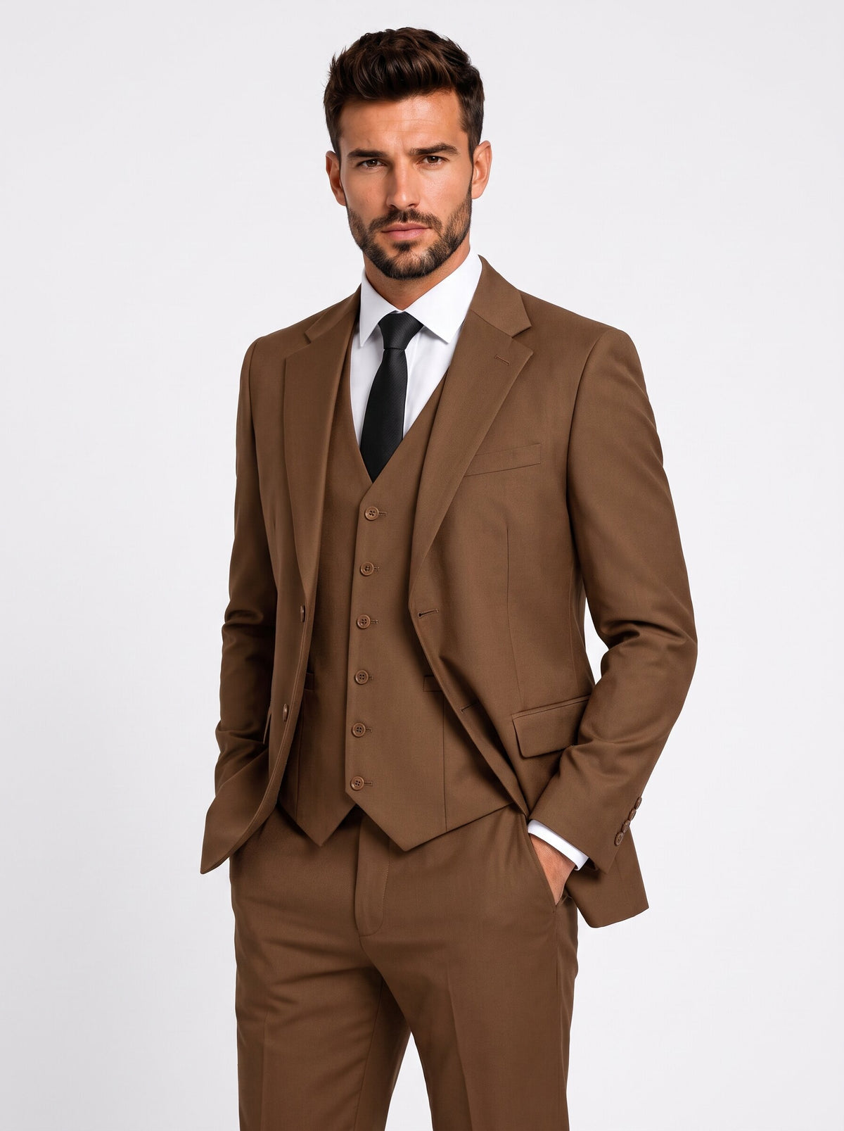 Men's 3-Piece Suit Slim Fit Classic Style