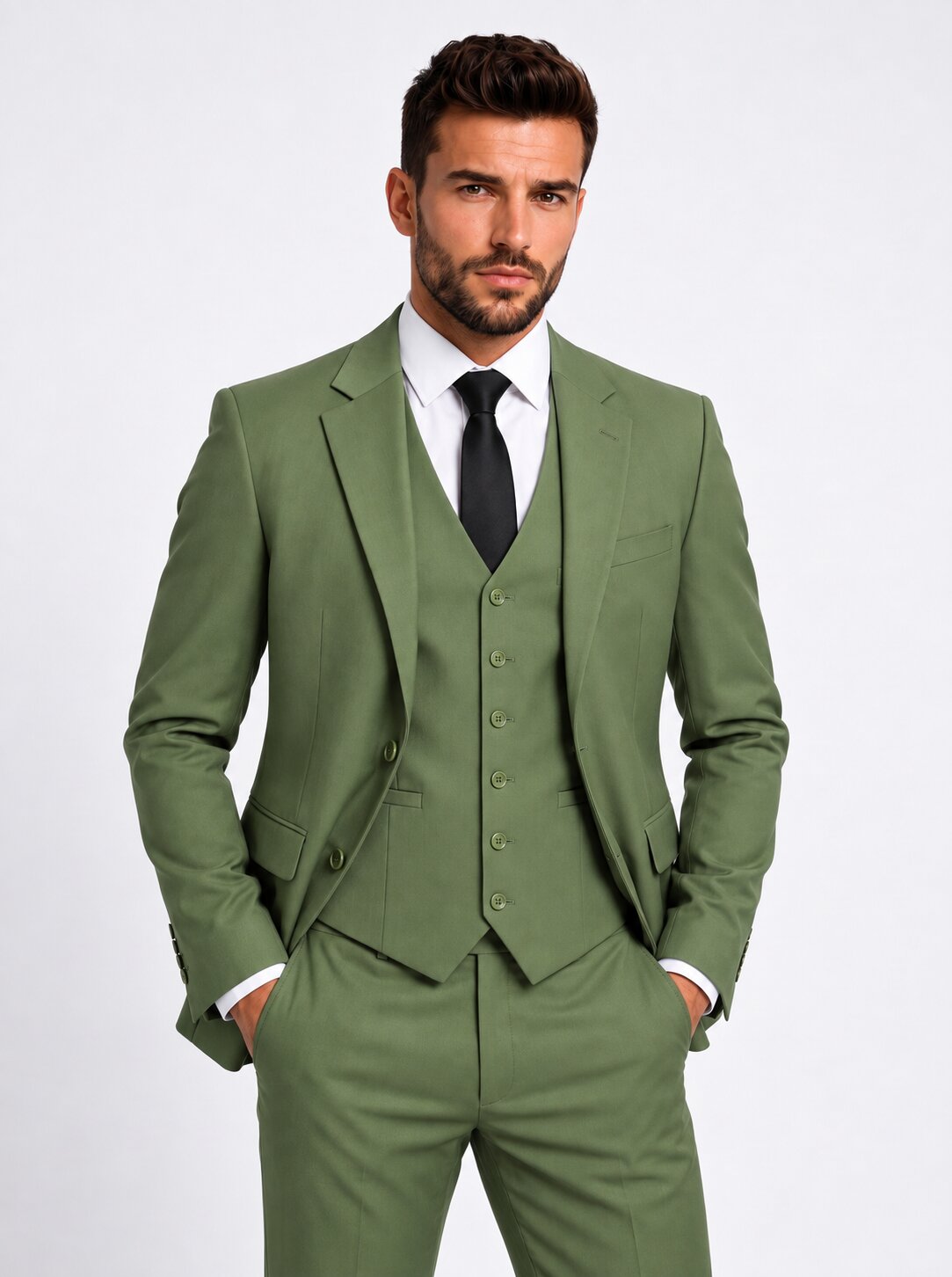 Men's 3-Piece Suit Slim Fit Classic Style
