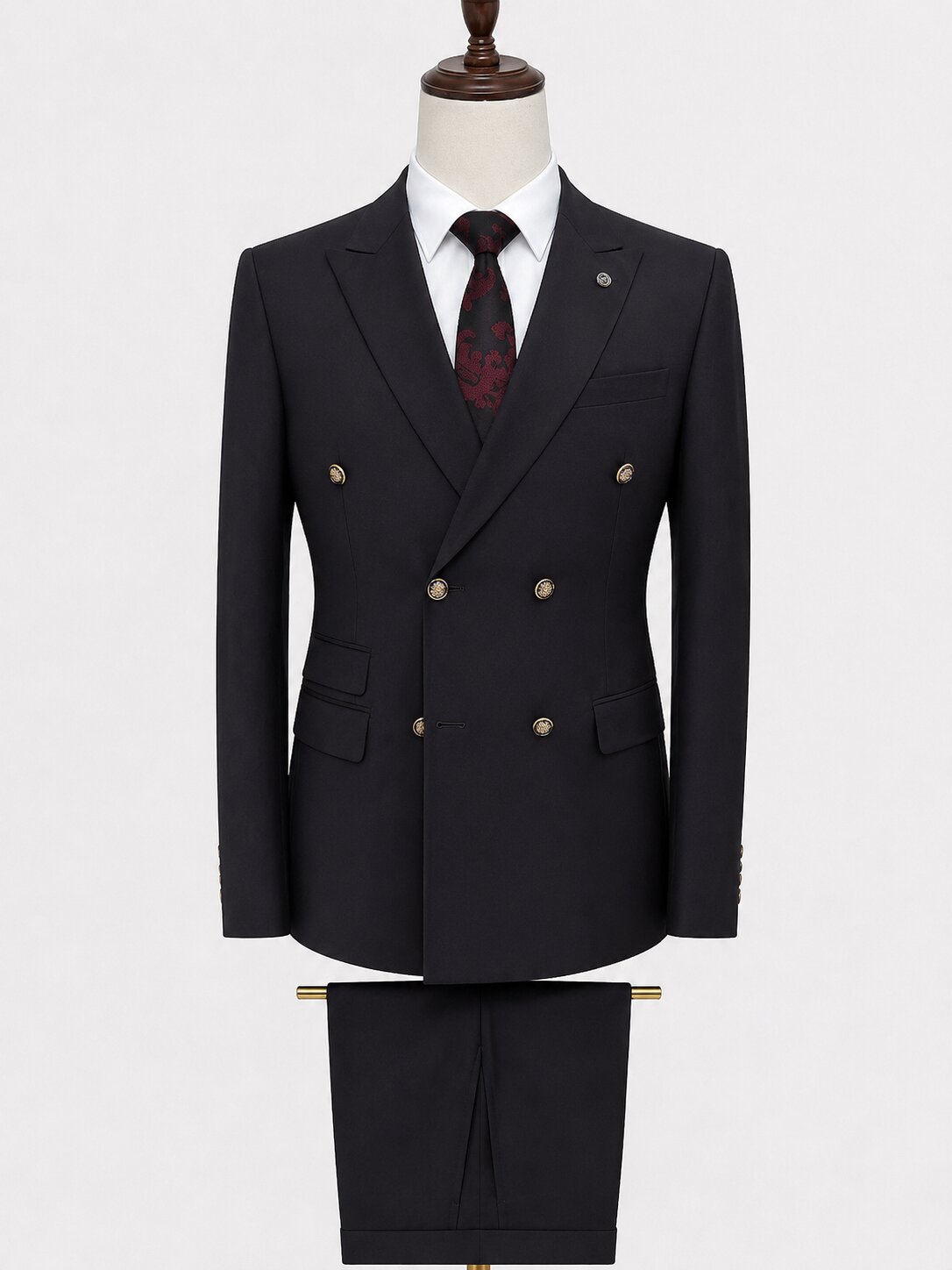 Men's Double Breasted Business Suit