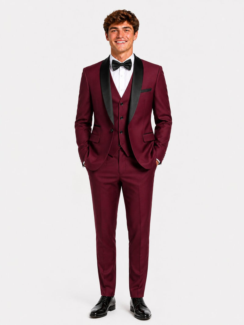 Burgundy Homecoming Suit