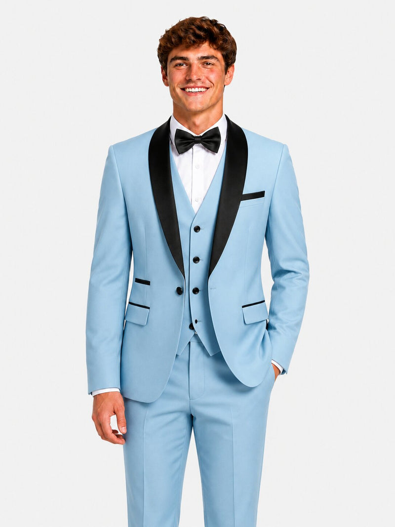 blue black homecoming suit