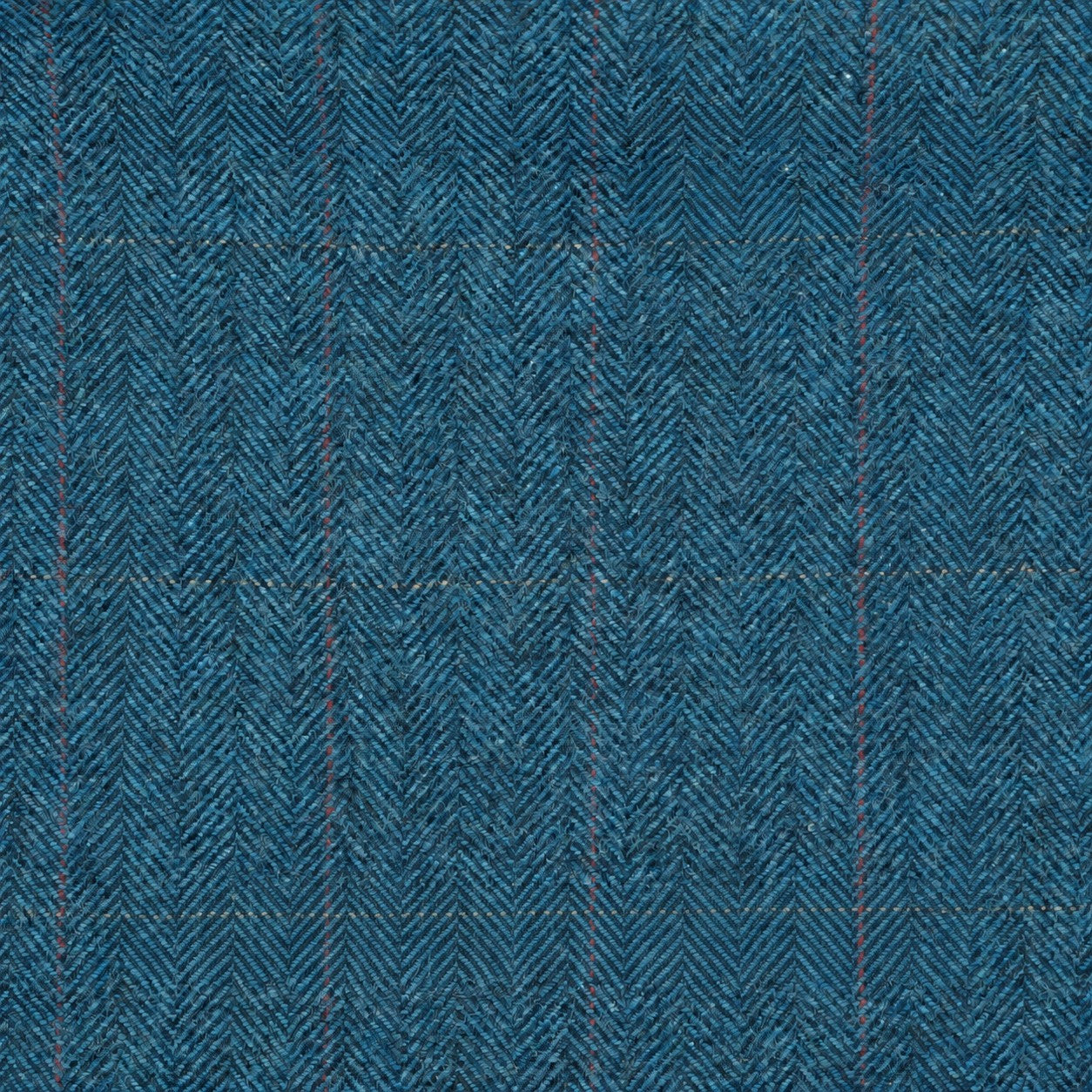 Blue Herringbone Tweed 3 Piece Suit