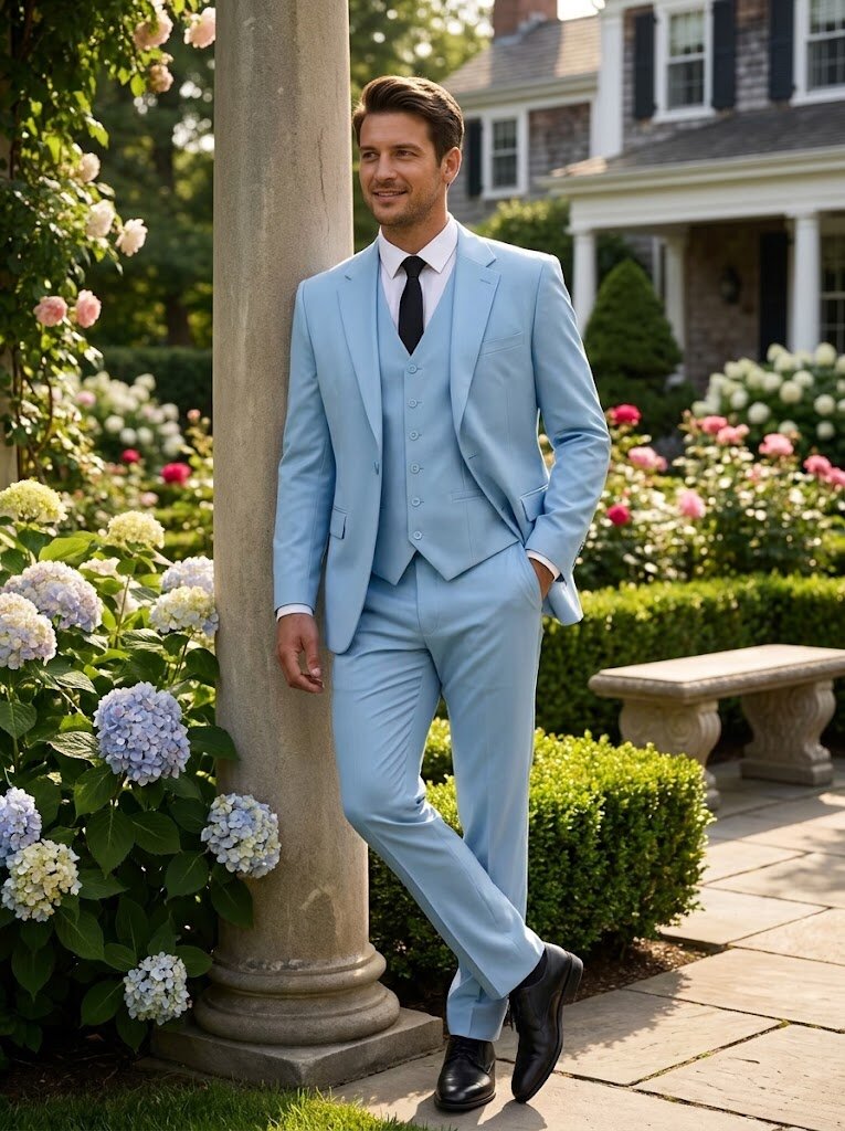 Men's Regular Fit 3 Piece Suit Casual Style