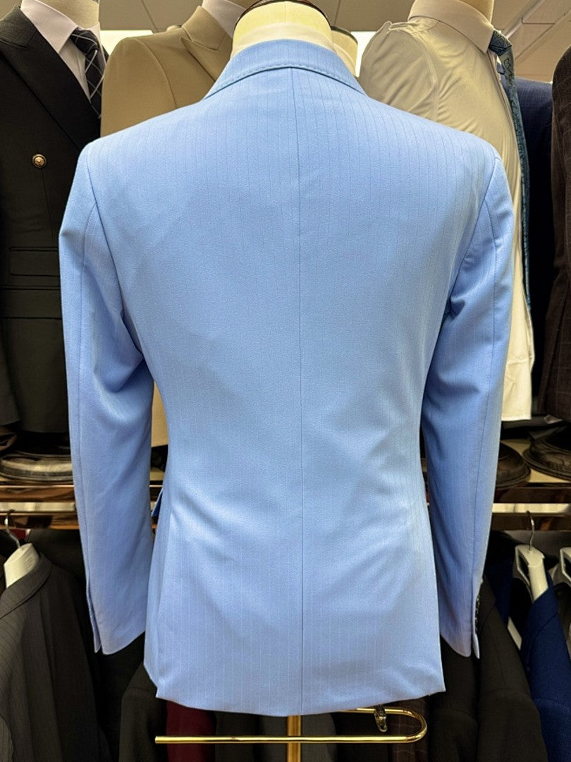 Men's Pinstripe Double Breasted Suit Slim Fit