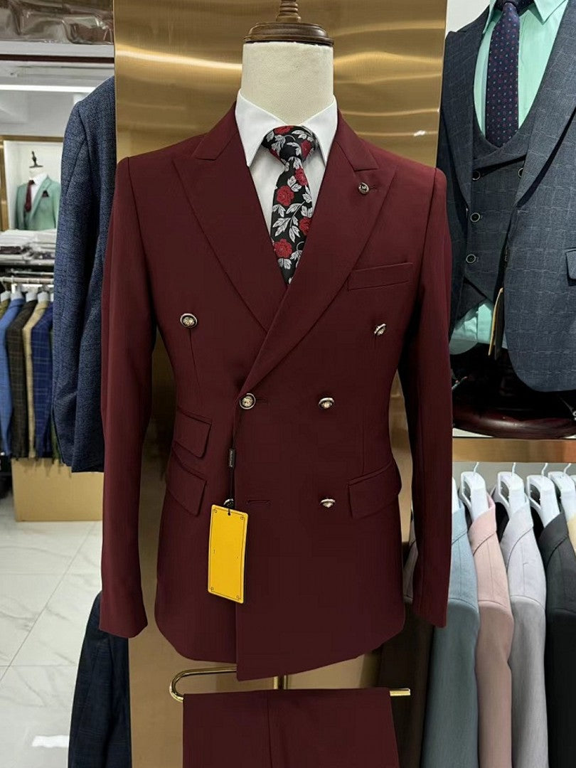 Men's Fashion Double Breasted Suit