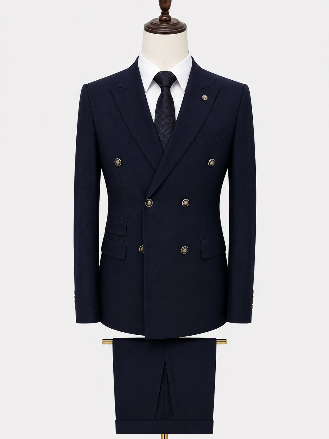 Men's Double Breasted Business Suit