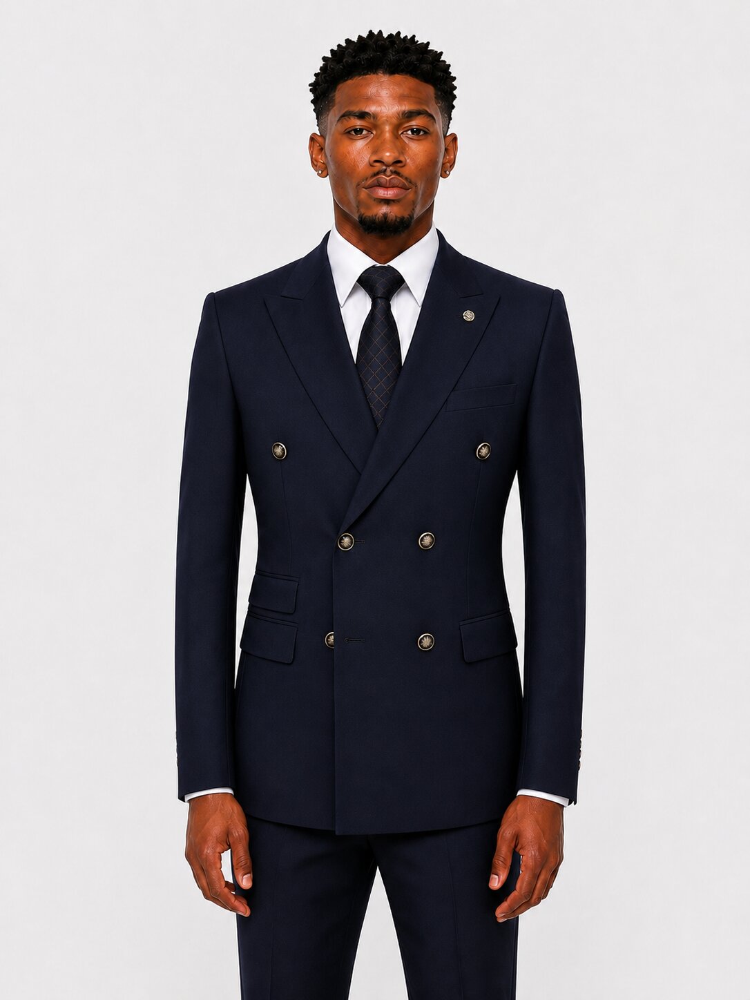 Men's Double Breasted Business Suit