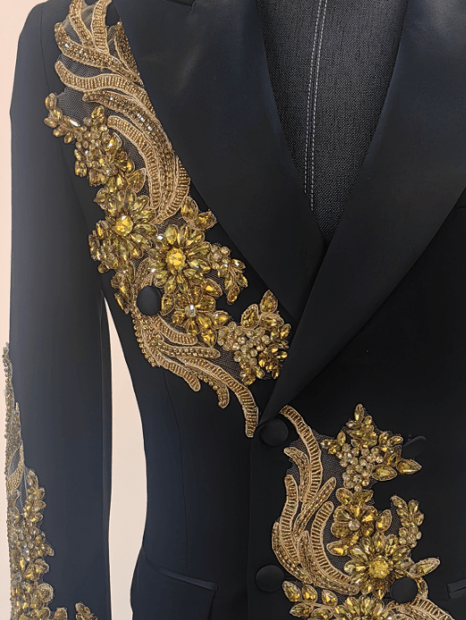 Gem Stone Prom Suit 2 Piece