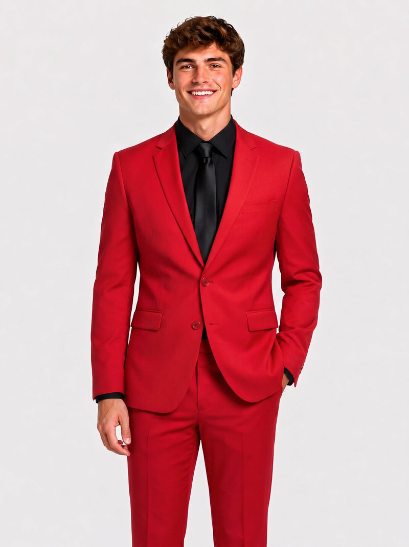 red homecoming suit