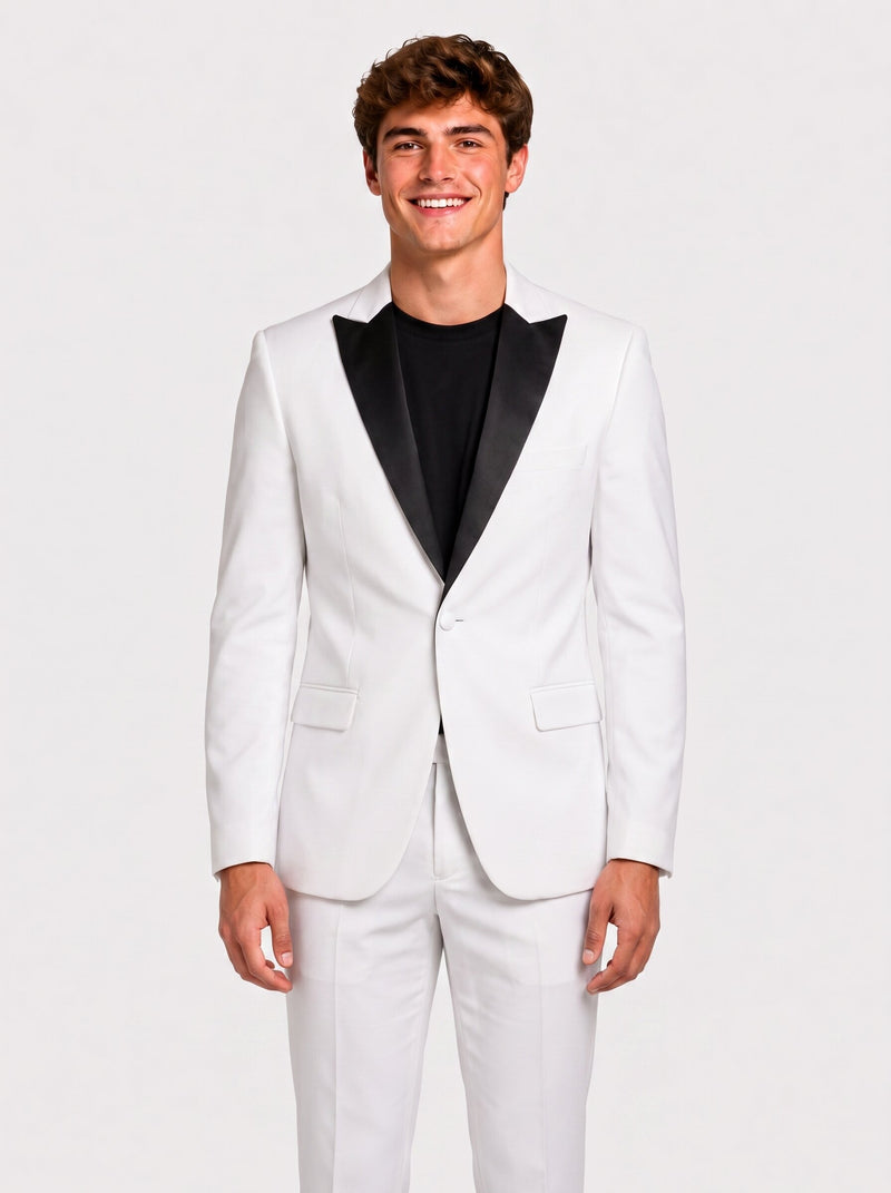white homecoming suit