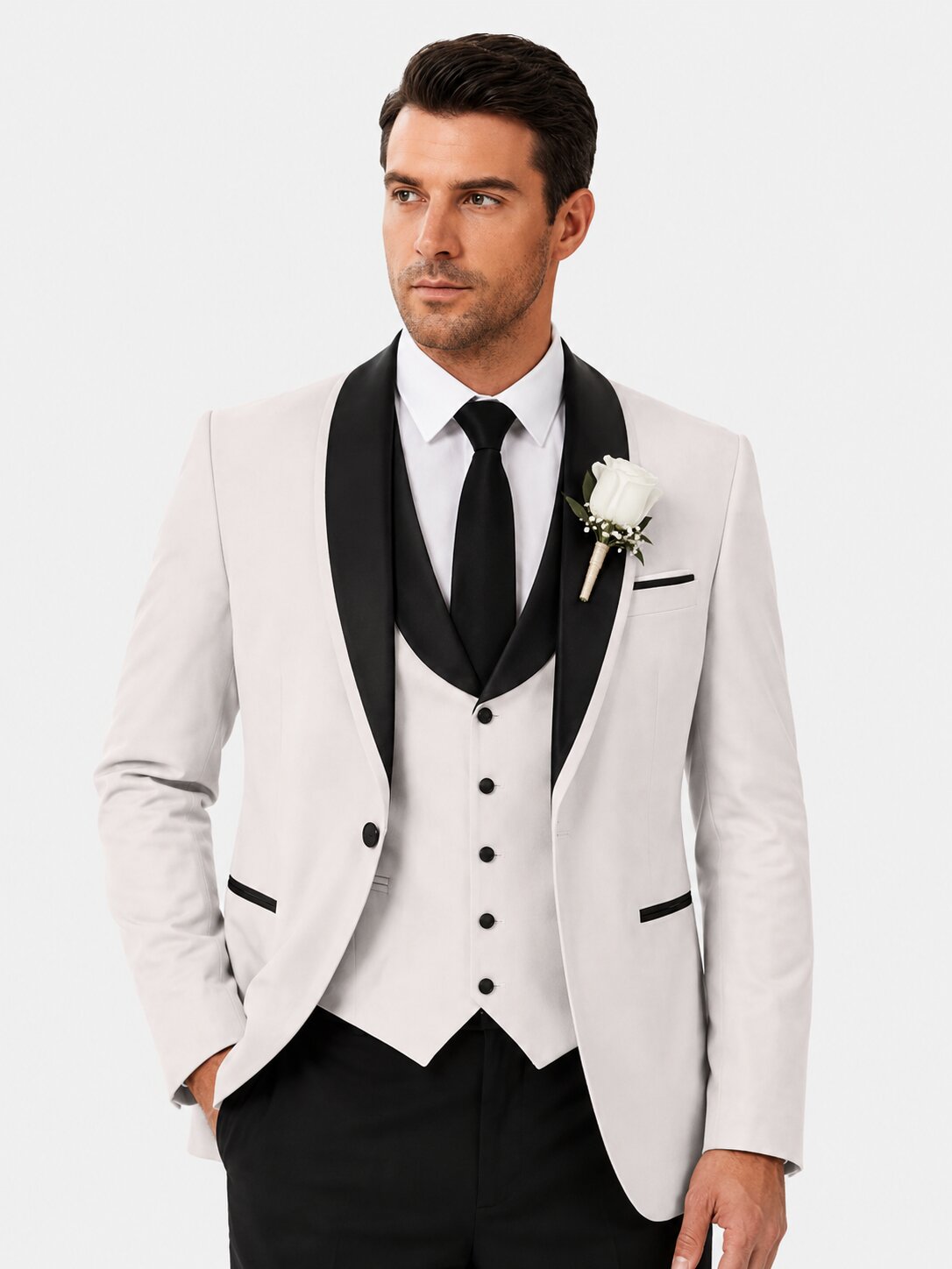 Men's 3-Piece Tuxedo Suit Slim Fit