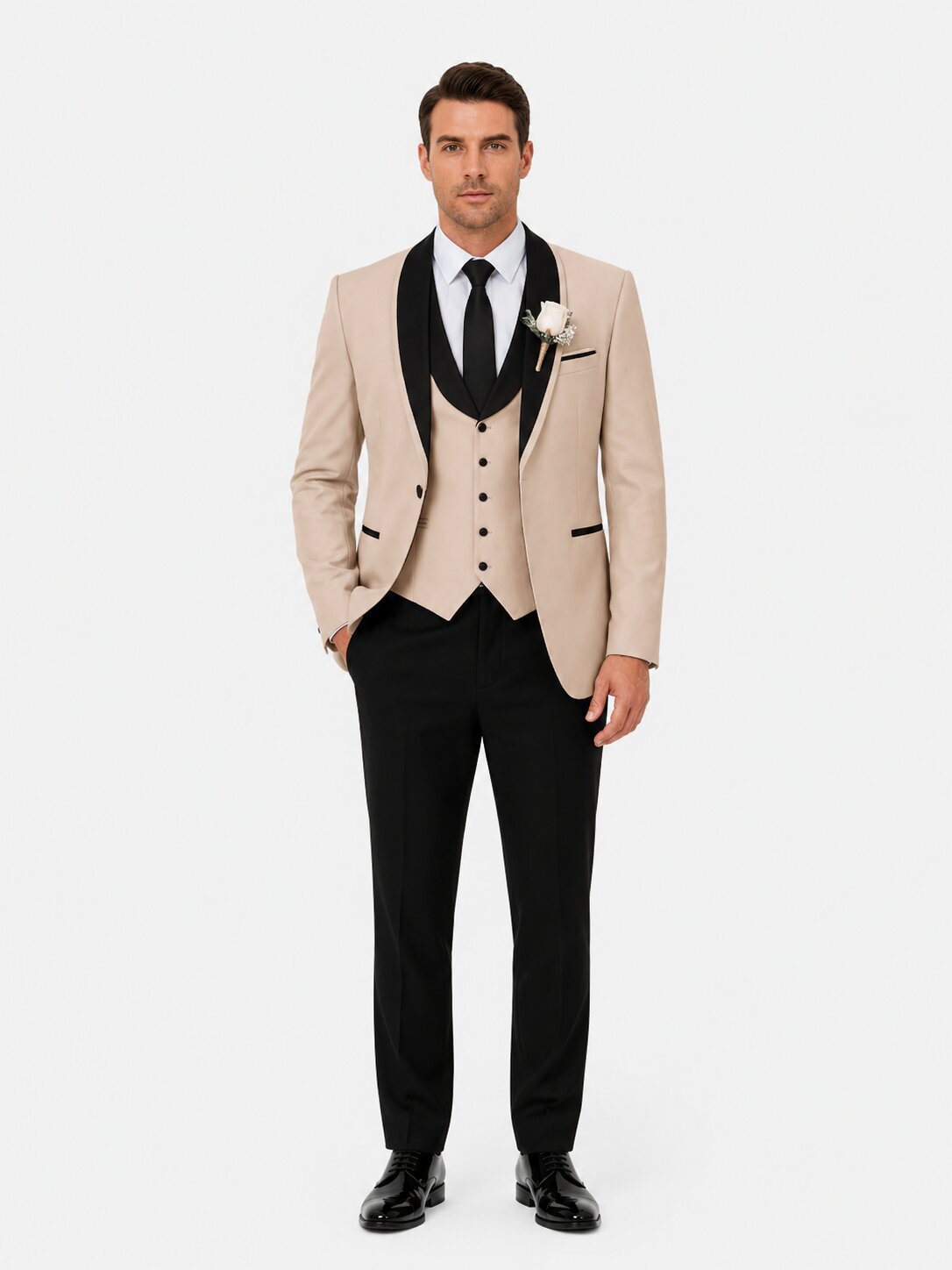 Men's 3-Piece Tuxedo Suit Slim Fit