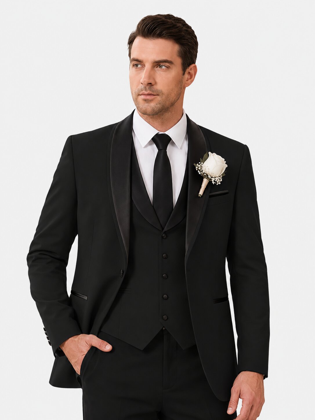 Men's 3-Piece Tuxedo Suit Slim Fit