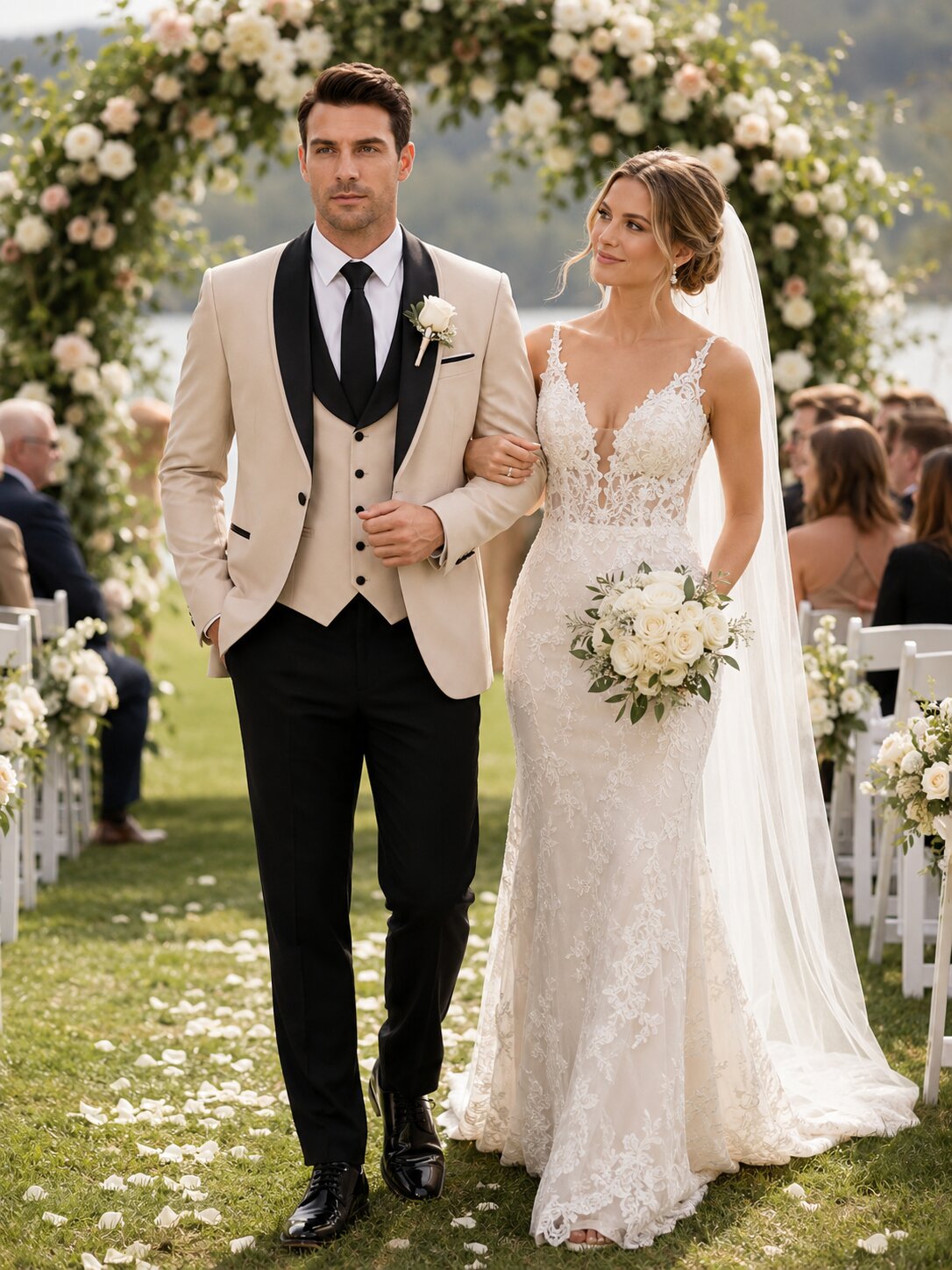 Men's 3-Piece Tuxedo Suit Slim Fit