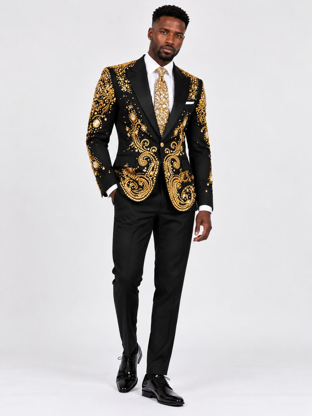 mens-black-gold-embroidered-tuxedo-luxury-statementsuit