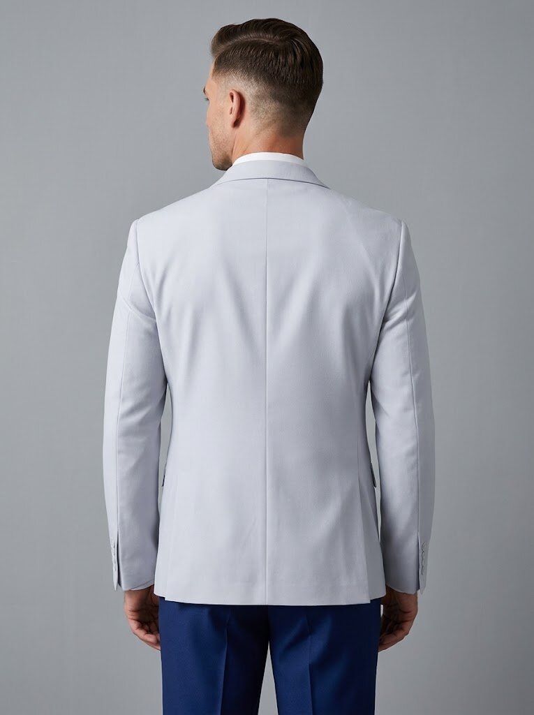 Men’s Slim Fit 3-Piece Suit Contrast Lapel Wedding Tuxedo