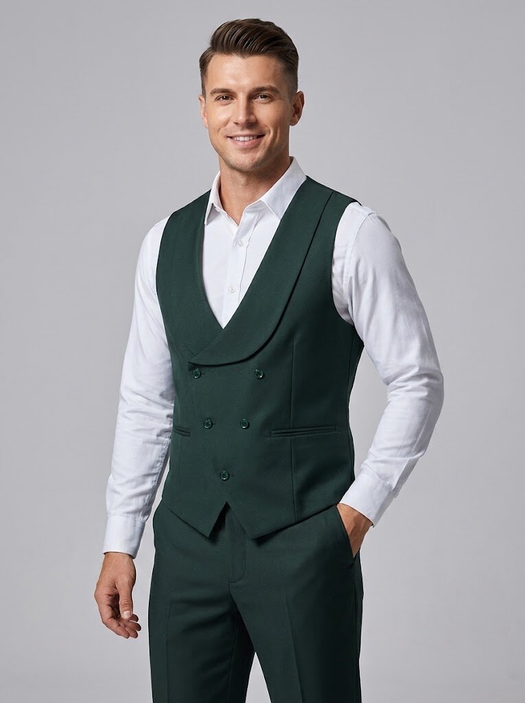 Men’s Modern Slim Fit 3-Piece Suit Groom Wedding Suit