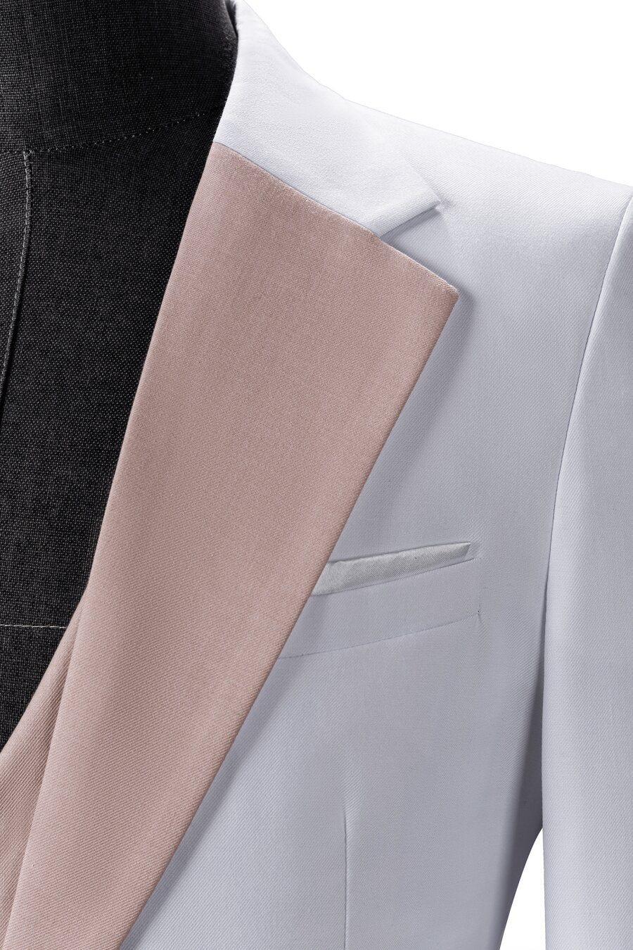 Men's Contrast  Slim Fit Suits 3-Piece
