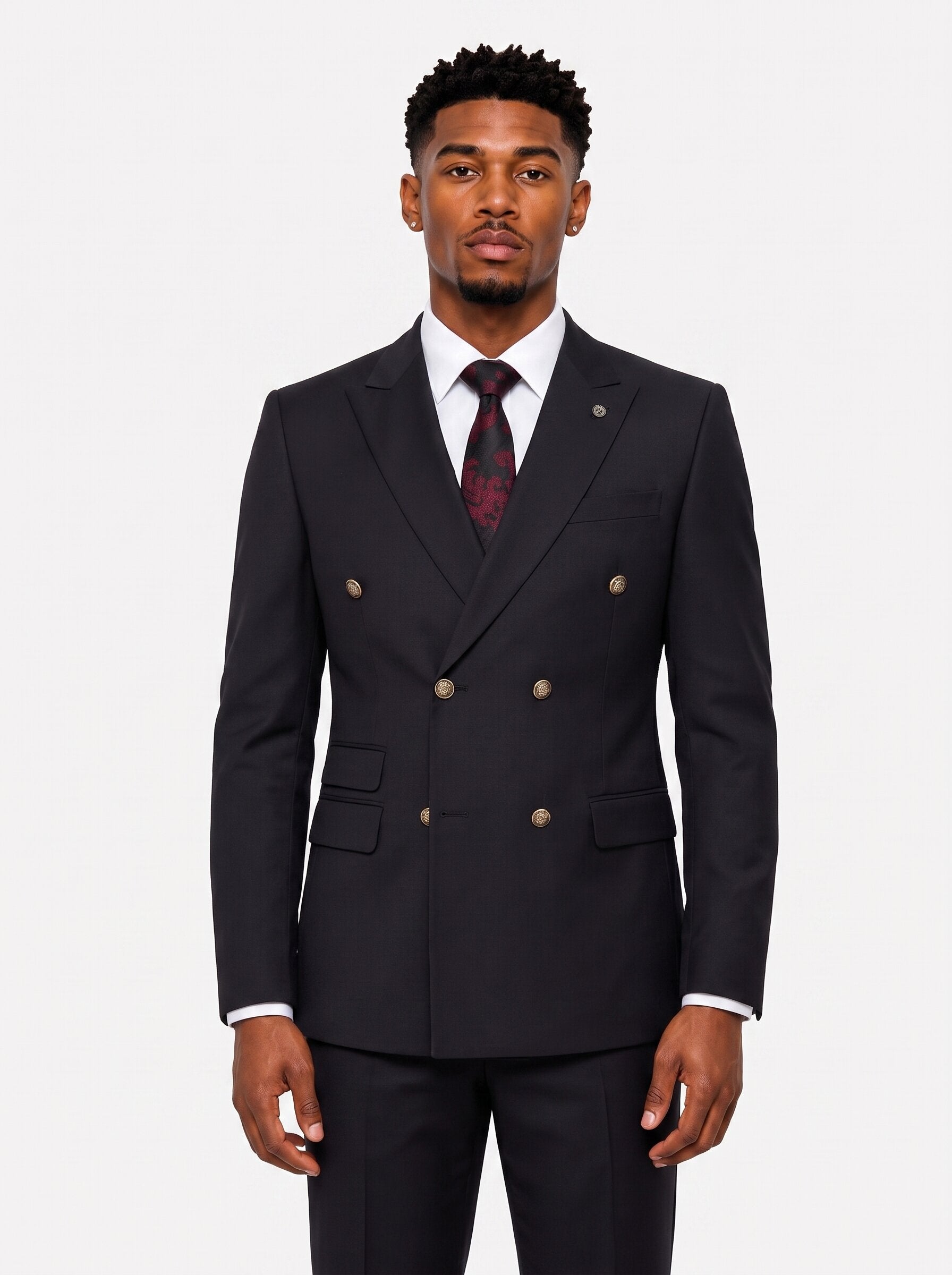 Men's Double Breasted Business Suit