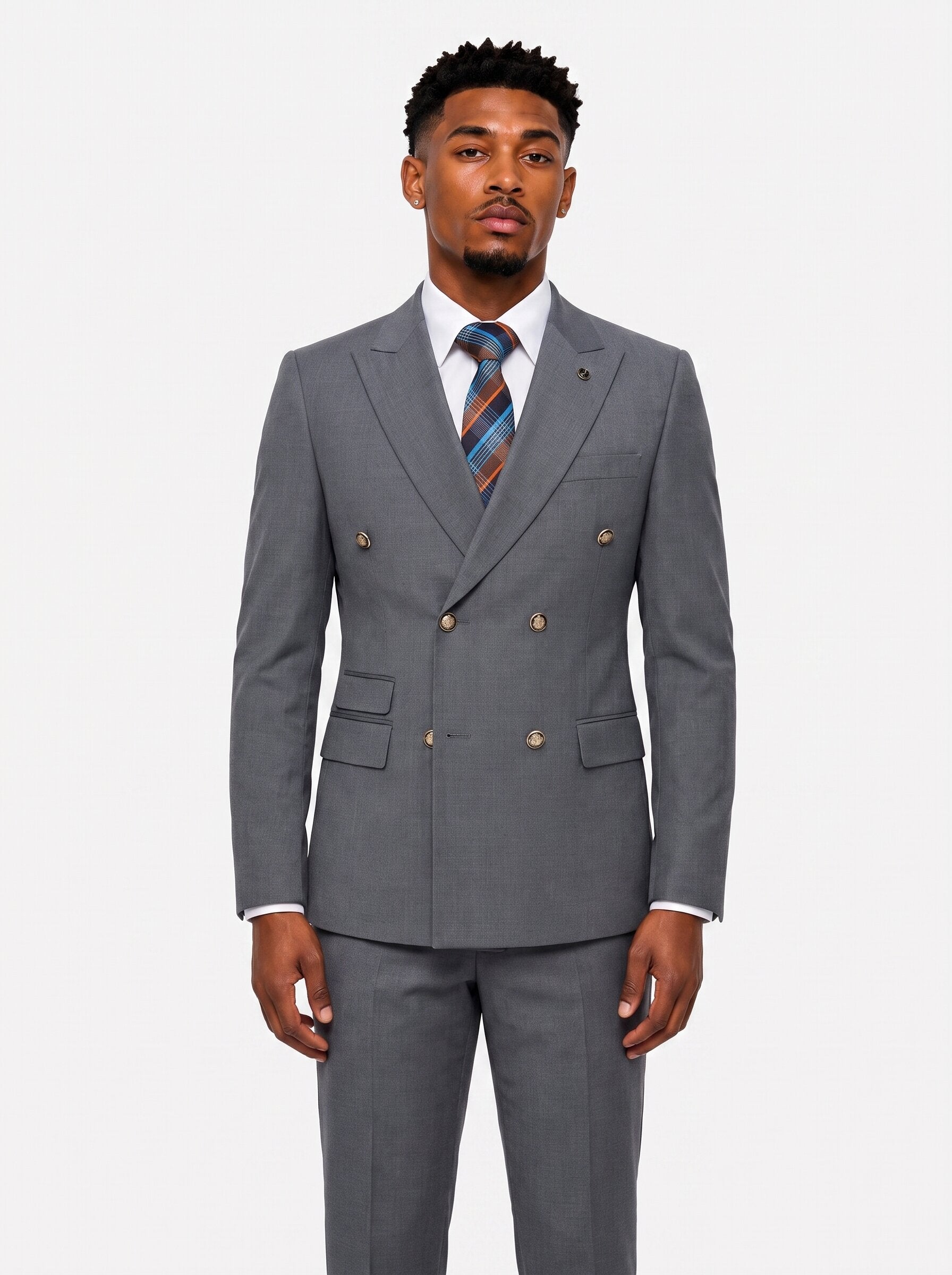 Men's Double Breasted Business Suit