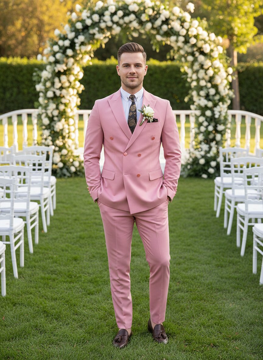 Men's Business Suits Double Breasted 2 Piece Regular Fit