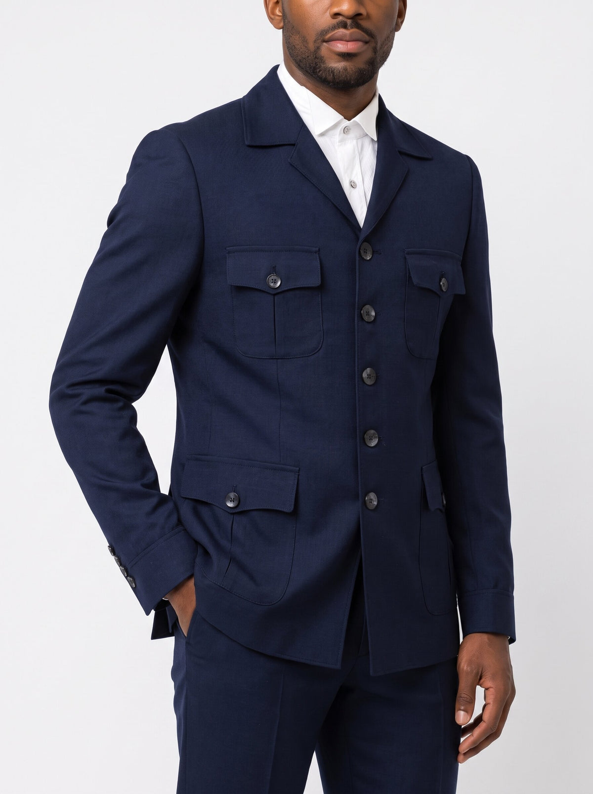 Men’s Long Sleeve Safari Suit 2 Piece