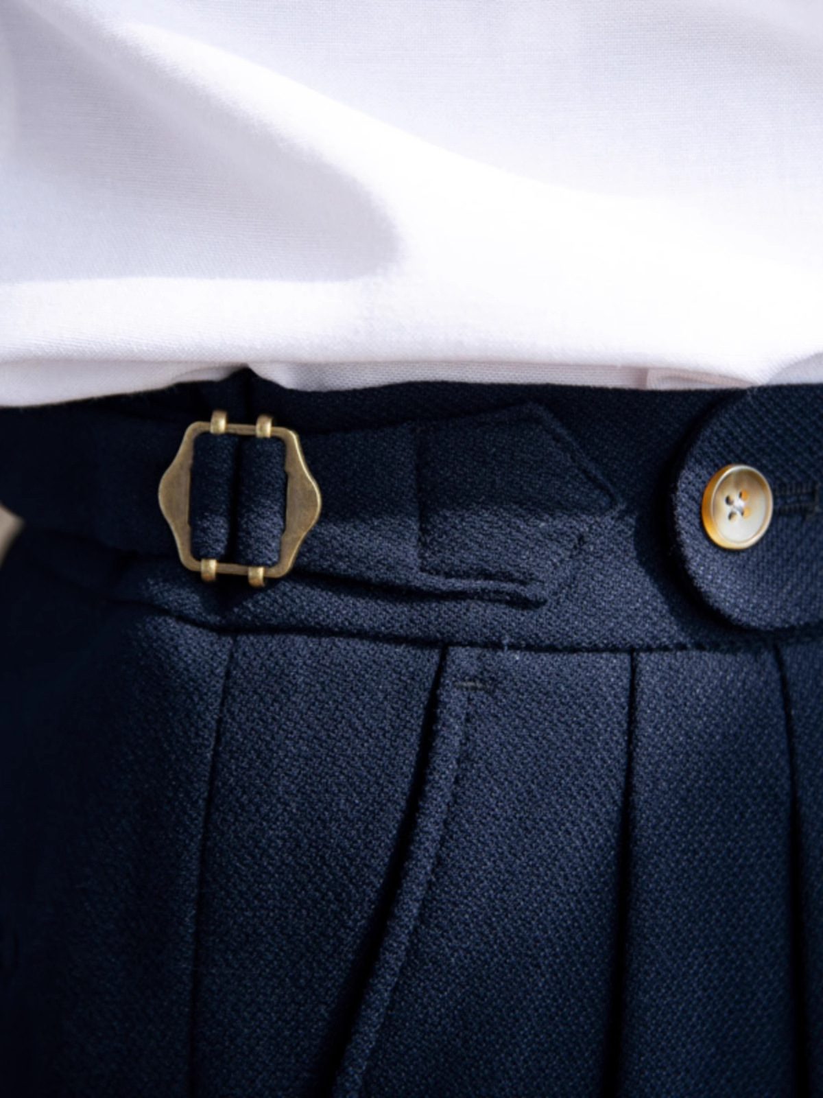 Men’s Neapolitan High-Waisted Straight-Leg Dress Pants