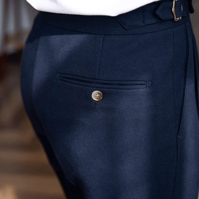 Men’s Neapolitan High-Waisted Straight-Leg Dress Pants