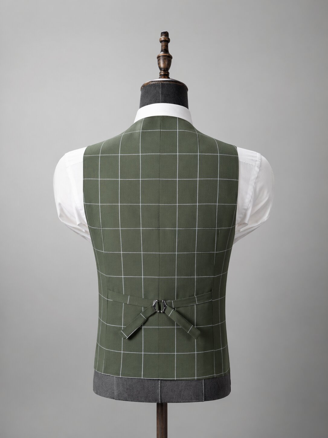 Men's 3 Piece Slim Fit Checked Suit