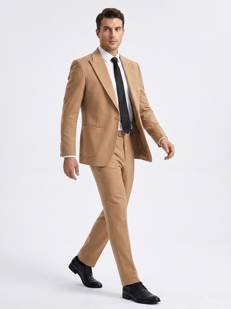 Men’s Linen Summer Wedding Suit One Button