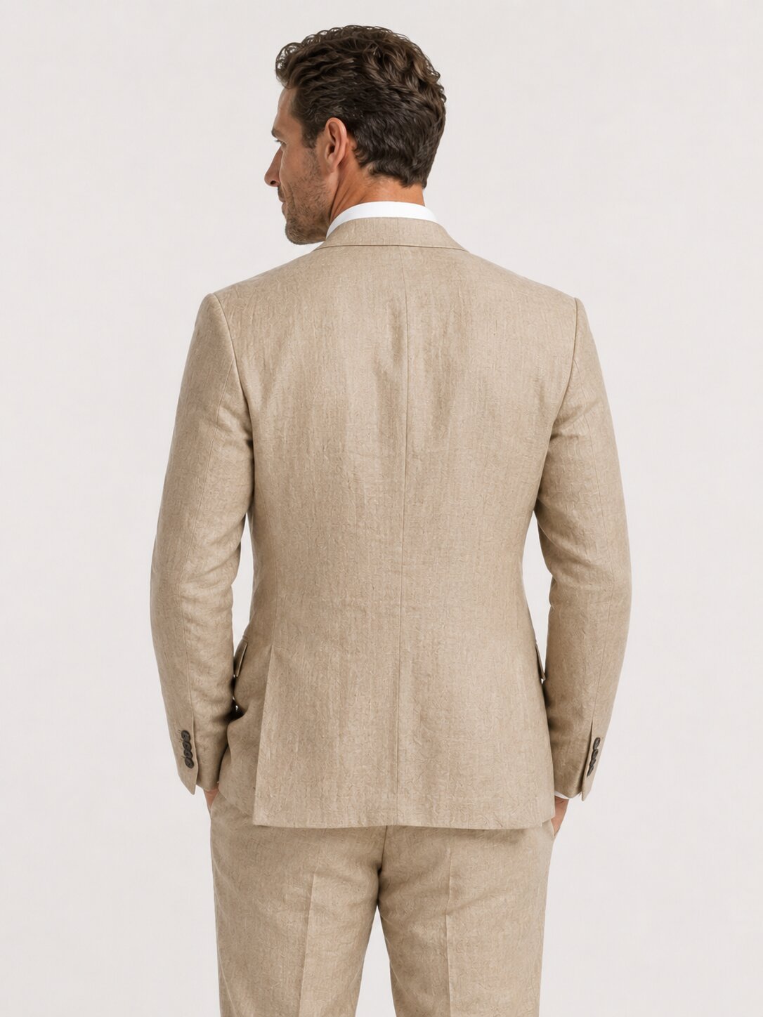SAND LINEN  SUIT outdoor wedding suit ideas